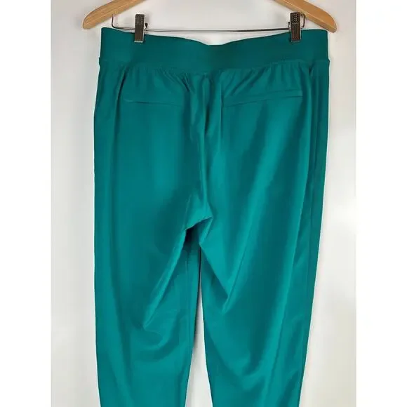 Athleta 2023 Brooklyn Ankle Pant Emerald Green Stretch Women's Size 10 Petite - Picture 10 of 13